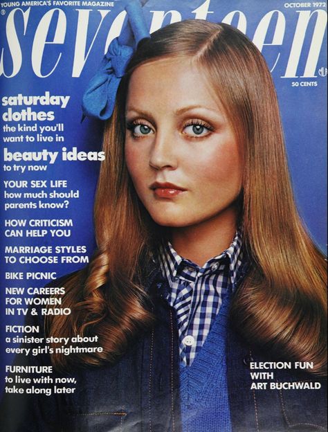 Ingrid Boulting, Early 70s Fashion, Seventeen Magazine Covers, 70s Makeup, Saturday Outfit, Ossie Clark, Seventeen Magazine, Richard Avedon, Vogue Uk