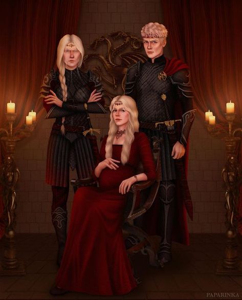 ᴘᴀᴘᴀʀɪɴᴋᴀ on Instagram: "7 AC King Aegon I Targaryen with his wives, Rhaenys and Visenya THAT'S WHO VISERYS MEANT, ALICENT 🤡🤡🤡 #art #procreate #houseofthedragon #aegontargaryen #aegontheconqueror #visenyatargaryen #rhaenystargaryen #targaryen #got #gotart #fanart #fireandblood #fireandbloodfanart #asoiaf #asongoficeandfire #asoiaffanart #домдракона #играпрестолов #balerion #meraxes #vhagar" Rhaenys And Visenya, Targaryen Family Tree, 18th Century Landscape, Fire And Blood, Targaryen Art, Asoiaf Art, Targaryen Aesthetic, Gra O Tron, Dragon Knight