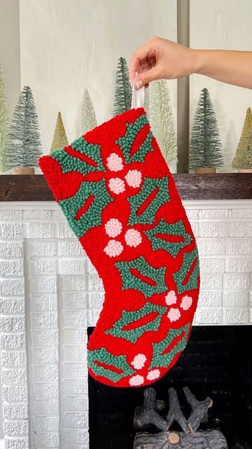 Punch Needle Stocking Pattern, Punch Needle Stocking, Punch Needle Christmas, Diy Punch Needle, 30 Something, Digital Course, Monks Cloth, Stocking Pattern, Family Tradition