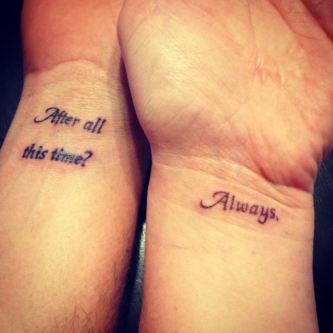 Couple Tattoo Quotes, Couple Wrist Tattoos, Married Couple Tattoos, Him And Her Tattoos, Always Tattoo, Couple Tattoos Love, Couple Tattoos Unique Meaningful, Font Love, Best Couple Tattoos