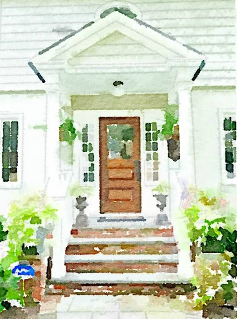 Photo To Watercolor, Art Skills, Learn Watercolor, Watercolor Lessons, Diy Watercolor Painting, Watercolor Pictures, Watercolor Painting Techniques, House Portraits, Diy Watercolor