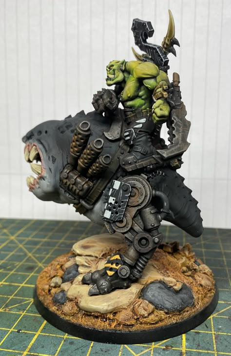 Painting Figurines, Orks 40k, Warhammer 40k Figures, Warhammer Figures, Warhammer Paint, D&d Miniatures, Warhammer 40k Art, Warhammer Models, The Great White