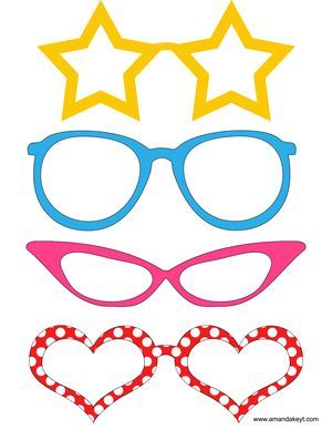 Glasses Template, Photo Booth Props Template, Photo Booth Props Free Printables, Photo Booth Props Free, Printable Photo Booth Props, Photo Booth Printables, Theme Carnaval, Diy Photo Booth Props, Printable Props