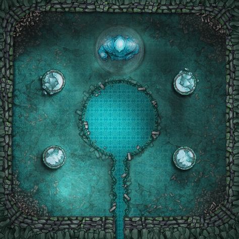 Underwater Temple, Dnd Dungeon Maps, Ruined Temple, Dnd Idea, Stat Block, Dnd Dungeon, Dnd World, Dnd World Map, Building Map