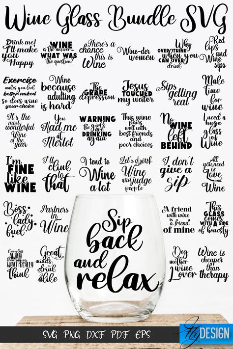 Cricut Wine Glass Ideas Sayings, Wine Glass Stencils Printable, Wine Glasses With Sayings, Wine Glasses For Friends, Wine Glass Engraving Ideas, Vinyl Glass Ideas, Etch Wine Glass Ideas, Fun Wine Glass Sayings, Wine Glass Designs Vinyl