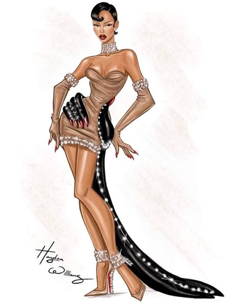 Fashion Illustration Hayden Williams, Hayden Williams Illustrations, Drag Fashion, Drag Queen Outfits, Hayden Williams, Runway Fashion Couture, Preformance Outfits, Fashion Design Patterns, Fashion Design Collection