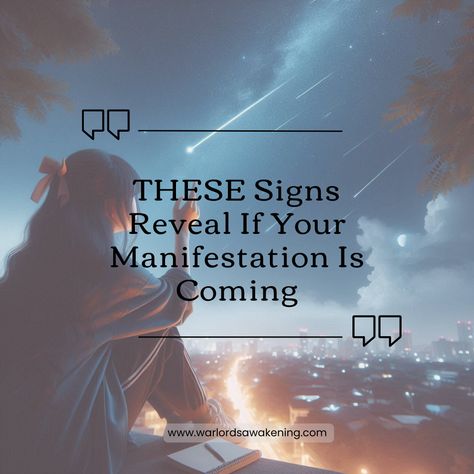 How to tell if your manifestation in coming true ?THESE Signs Reveal If Your Manifestation Is Coming What Is Manifestation, My Manifestation, Sign Meaning, Change Is Coming, Inner Guidance, Dream Meanings, Gut Feeling, Dream Interpretation, Spiritual Meaning