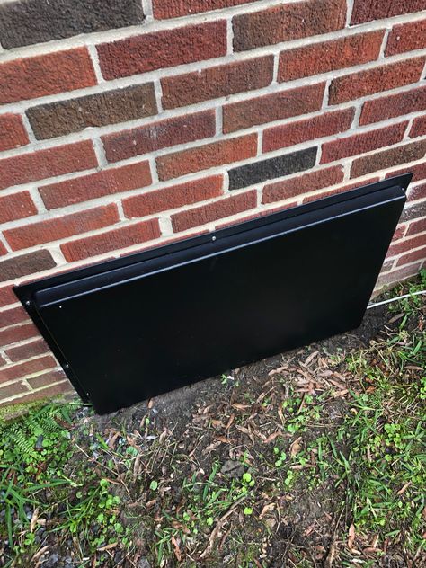 Great looking install of our Model 2032CSNL crawl space foundation access door. Paintable and easy surface mount install. #crawlspace #crawlspacedoors #foundationaccess #crawlspaceaccess #crawlspacerepair Doors For Crawl Space, Exterior Crawl Space Door Ideas, Crawl Space Door Exterior, Crawl Space Access Door In Floor, Crawlspace Doors Outside, Crawl Space Door Ideas, Crawlspace Doors, Crawl Space Access Door, Crawl Space Vent Covers