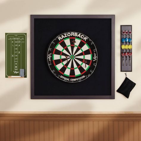 Dartboard Wall Protector, Dart Holder, Dartboard Surround, Magnetic Dart Board, Dart Board Wall, Electronic Dart Board, Dart Board, Ready To Play, Deep Black