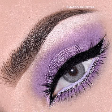 Eye Makeup Images, Prom Eye Makeup, Purple Eye Makeup, Cute Eye Makeup, Makeup For Hazel Eyes, Makeup News, Eye Makeup Pictures, Purple Makeup, Smink Inspiration