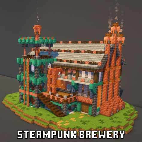 Minecraft Steampunk Brewery Tutorial
#minecraft #minecraftbuild #minecrafttutorial Minecraft Steampunk, Minecraft Tutorial, Minecraft Ideas, Tutorial Video, How To Build, Minecraft, Step By Step, Building