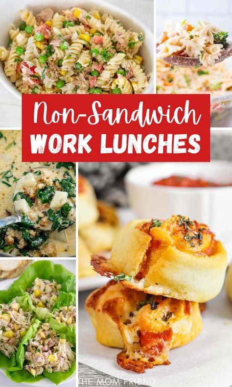 Non-sandwich lunches for adults. Lunches For Adults, Healthy Cold Lunches, Easy Packed Lunch, Non Sandwich Lunches, Easy Lunches For Work, Easy Meal Prep Lunches, Lunch Ideas For Work, Healthy Packed Lunches, Healthy Lunches For Work