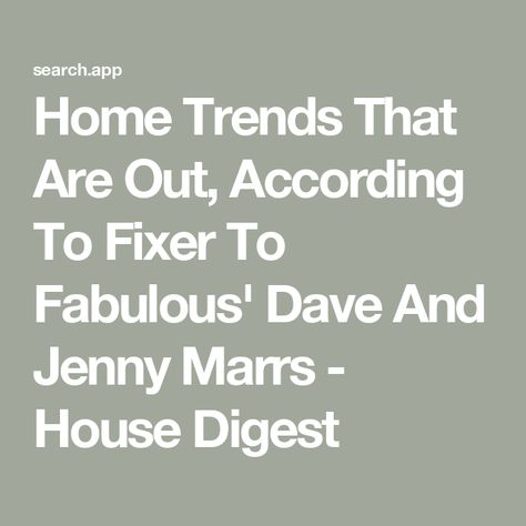 Home Trends That Are Out, According To Fixer To Fabulous' Dave And Jenny Marrs - House Digest Gray Color Schemes, Unused Dining Room, Dave And Jenny Marrs, Fixer To Fabulous, Farmhouse Exteriors, Jenny Marrs, White Farmhouse Exterior, Open Floor Plans, House Flippers