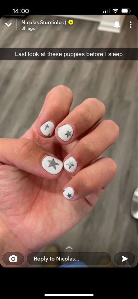 Sturniolo Nails, Guys Nail Designs, Cartoon Nail Designs, Cowboy Nails, Babette Ate Oatmeal, Nails Short Coffin, Short Coffin Nails Designs, Tree Nail Art, Nail Tutorial Videos