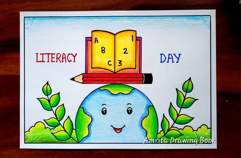 #worldliteracyday #literacyday #literacydaydrawing #worldliteracydayposter #internationalliteracyday #nationalreadingday #vayanadinamposter #vayanadinam #worldbookdaydrawing #howtodrawliteracyday #easyliteracydaydrawing #educationday #drawing 
#howtodraw #easydrawing #poster #posterdrawing #chartmaking #drawingforbeginners #amritadrawingbook National Education Day Drawing, World Literacy Day Posters, Education Poster Creative, World Literacy Day, Save Water Drawing, Science Drawing, International Literacy Day, Education Day, Handmade Poster