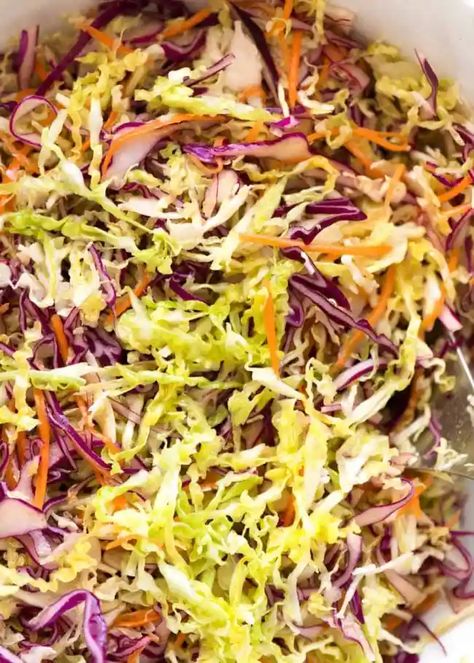 Everyday Cabbage Salad | RecipeTin Eats Dressing For Cabbage Salad, Chicken Lazania, Homemade Slaw Dressing, Cabbage Salad Dressing, Cabbage Dressing, Cabbage Salads, Traditional Coleslaw Recipe, Homemade Coleslaw Dressing, Dressing Vinaigrette