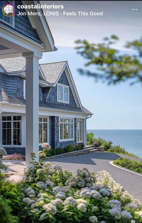 Costal Granddaughter, Coastal Exterior, New England Beach House, Dream Beach Houses, Bay House, Beach Shack, Dream Beach, Barbie Dream, Dream Houses