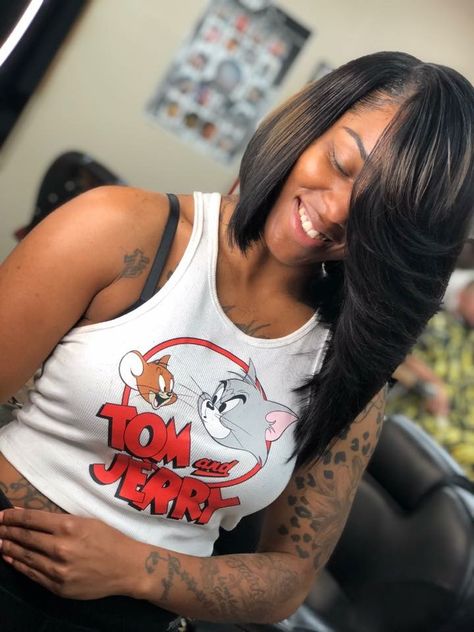 Middle Part Asymmetrical Bob, Asymmetrical Bob For Black Women, Side Part Asymmetrical Bob Weave, Asymetrical Bobs Short Black Women, Assymetrical Bob Black Women, Symmetrical Bob, Acemetrical Bob Black Women, Asymmetrical Bob Lace Front Wig, Assymetrical Bob