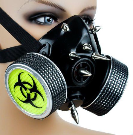 Creepy Plushies, Cyberpunk Accessories, Cybergoth Fashion, Apocalypse Gear, Bio Hazard, Alternative Subcultures, Gas Mask Art, Collage Ideas, Cool Masks