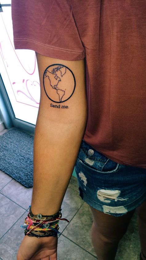 "Then I heard the Lord asking, "Whom shall I send as a messenger to these people? Who will go for us?" And I said, "Here I am. Send me."" Isaiah 6:8 Isaiah 6, Tattoo Trend, Thai Tattoo, Jesus Tattoo, Inspiration Tattoos, Disney Tattoo, Tattoo Girls, Tattoo Feminina, Wolf Tattoos