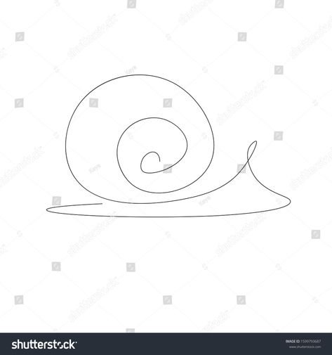 Snail Line Drawing, Drawing Snail, Snail Drawing, Animal Vector Illustration, One Line, Animal Vector, One Line Drawing, Line Illustration, Print Designs Inspiration