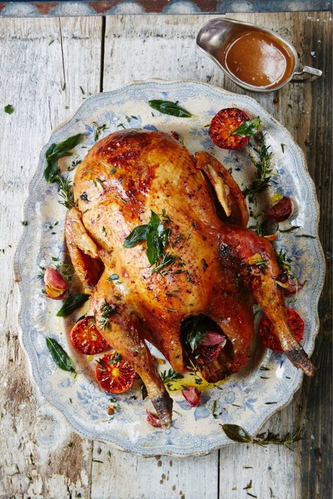 My favorite turkey recipe.  I don't do it exactly, but I do stuff the yummy pork and apricot under the skin. Best Roast Turkey, Best Roasted Turkey, Christmas Turkey Recipes, The Best Roast, Best Roast, Christmas Turkey, Xmas Dinner, Good Roasts, Jamie Oliver Recipes