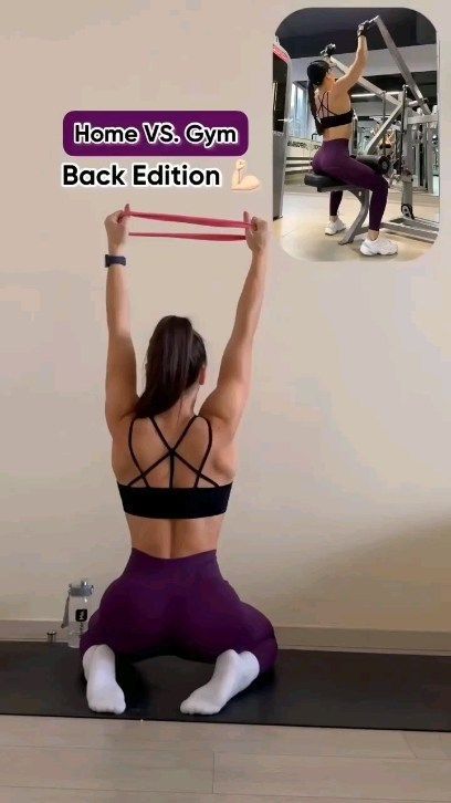 Latihan Dada, Trening Fitness, Resistance Band Workout, Workout Without Gym, Trening Abs, Gym Workout Videos, Gymnastics Workout, Trening Pilates, Gym Workout For Beginners