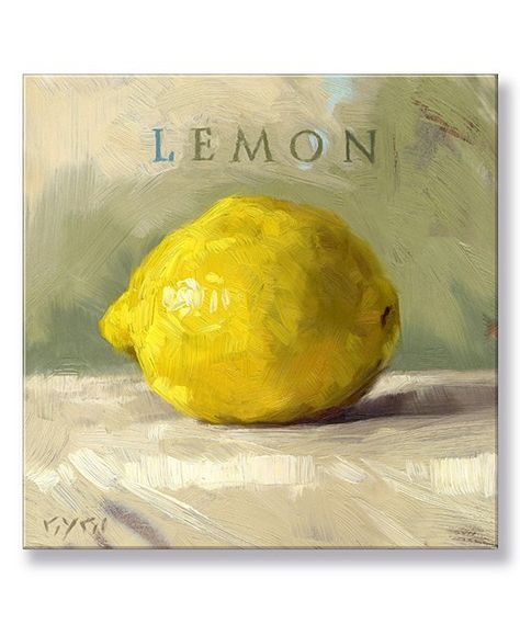 Lemon Canvas, Tulip Art, Canvas Kitchen Wall Art, Kitchen Canvas, Lemon Art, Make Lemonade, Tulips Art, Life Paintings, Yellow Tulips