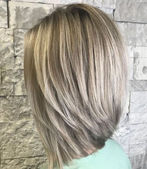 Straight Thick Inverted Lob Long Inverted Bob, Layered Lob, Inverted Long Bob, Long Layered Bob, Inverted Bob Haircuts, Line Bob Haircut, Inverted Bob Hairstyles, Layered Bob Haircuts, Long Bob Haircuts