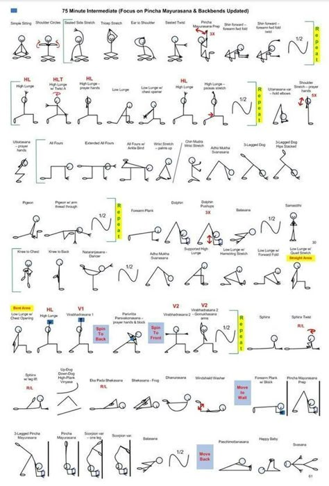 Funky Pincha Yoga, 60 Minute Vinyasa Yoga Sequence, 1 Hour Slow Flow Yoga Sequence, Yoga Stick Figures, Vinyasa Yoga Sequence, Yoga Sequencing, Yoga Teacher Resources, Yoga Flow Sequence, Bolesti Chrbta