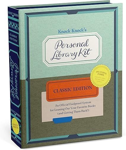 Amazon.com : Knock Knock Personal Library Kit Classic Edition Personal Library Kit Small : Office Products Personal Library Kit, Personal Library, Small Office, Office Products, Knock Knock, Favorite Books, Books