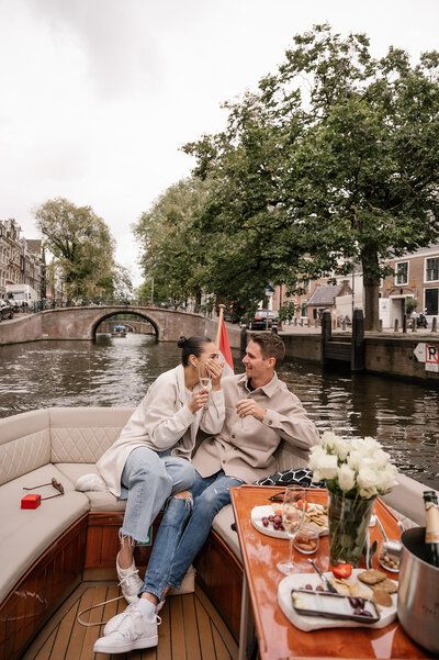 Proposal On Boat, Proposal Boat, Amsterdam Proposal, Boat Proposal, Dream Proposal, Amsterdam Photos, Romances Ideas, Ring Boy, Boat Wedding