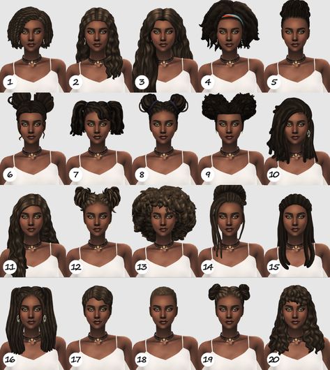 Sims 4 African Cc Maxis Match, Black Hairstyles Sims 4 Cc, Sims 4 Afro Hair Cc Maxis Match, Sims Black Hair Cc, Sims 4 Black Hair Maxis Match, Sims 4 Natural Hair Cc, Sims 4 Afro Hair Cc, Sims Presets, Sims Folder