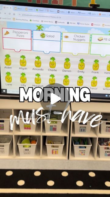 Mrs. Morrow on Instagram: "If you don’t completely LOVE your morning attendance/ lunch count routine, then you need to run 🏃‍♀️to check out @pinkcatstudio! It’s perfect for anyone with an interactive view board. I bought a couple sets from TPT and have used them for two years now. It’s been a game changer in the morning.  If you’re fun and festive, you can even purchase different sets of icons for the holidays.   My classroom theme is all things bright and tropical, so I had to have the pineapples! But we use stars for indoor recess and I have the Halloween set, too!   The link is in my bio. (Not sponsored, just a loyal customer and happy teacher) ☺️  #classroomroutines #classroomideas #classroommanagement #lunchcount #teacherwin #teachermusthave #teachersofinstagram #iteachk #kindergarte Taking Attendance Ideas, Lunch Count Classroom, Lunch Choice Board Classroom, Lunch Choice Ideas For Classroom, Lunch Count Ideas Classroom, Lunch Count Ideas, Zen Classroom, Lunch Count, Taking Attendance