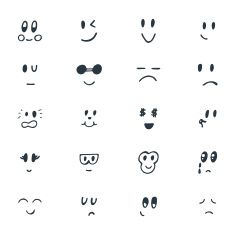 Set of hand drawn funny smiley faces. Sketched facial expression vector art illustration Smile Face Tattoo, Smiley Face Tattoo, Human Face Drawing, Toe Tattoos, Funny Smiley, Face Doodles, Winky Face, Cute Smiley Face, Cartoon Face