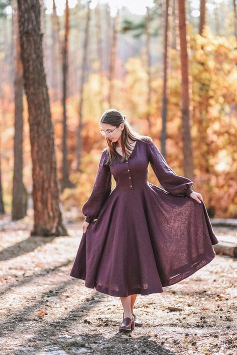 Bridesmaid Dress Modest, Midi Dress Vintage, Retro Pin Up, Full Circle Skirt, Summer Linen Dresses, Skirt Maxi, Puff Sleeve Dress, Full Circle Skirts, Dress Bridesmaid