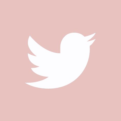 Pastel Pink App Icons, Twitter App Icon, Pink Twitter, Icons Social Media, Twitter App, Pink Pastel, App Icon, Pastel Pink, Light Pink