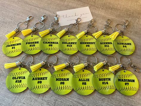 Senior Night Softball, Softball Senior Night, Baseball Bag Tags, Softball Team Gifts, Personalized Sports Gifts, Baseball Bag, Custom Softball, Softball Coach, Softball Gifts