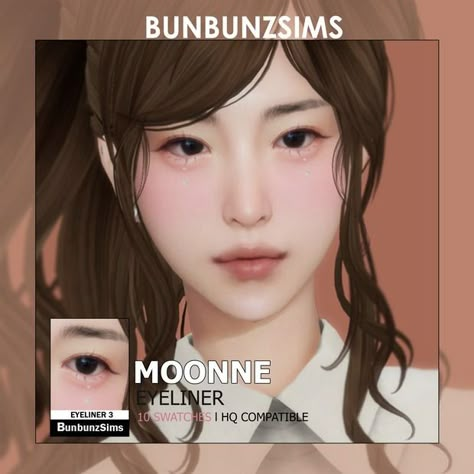 Sims 4 Asian Makeup, Sims4 Custom Content, Japanese Eyes, Sims Characters, Sims 4 Cc Eyes, Cc Sims4, The Sims 4 Skin, Makeup Cc, Sims 4 Anime