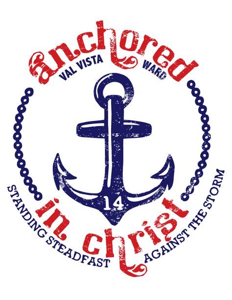 Anchored In Christ Theme, Church T Shirt, Anchored In Christ, Lighthouse Theme, Slate Ideas, Reunion Activities, Family Reunion Activities, Camp Craft Ideas, Bible School Ideas