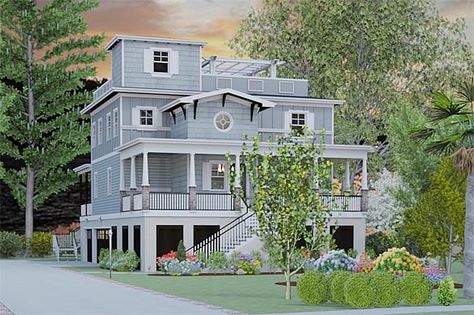 Coastal Home Plans - Petrel's Flight CHP-54-102 Square Ft: 2928' Bedrooms: 3 Bathrooms: 3/1 Levels: 4 Width: 40'5' Depth: 56'6' Beach House Flooring, Beach House Room, Coastal Homes Plans, Beach Home Interiors, Beach House Plan, Beach House Furniture, Coastal House Plans, Beach House Interior Design, Beach House Plans