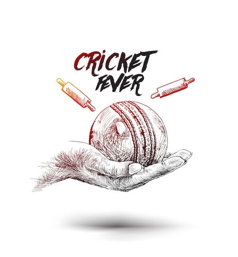 Cricket Wallpapers Bat And Ball, Cricket Umpire, Cricket Logo Design, Freehand Sketch, About Cricket, Cricket Logo, Cricket Poster, Graphic Design Vector, Cricket Ball