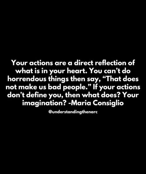 UNDERSTANDING THE NARC on Instagram: "Making a mistake and correcting it is very different than continuously engaging in bad behaviors then getting insulted when people see you in a bad way. Narcissists can justify and rationalize just about anything.😏" Justified Quotes, Feel Bad Quotes, Bad Friend Quotes, Maria Consiglio, Father Love Quotes, Behavior Quotes, Bad Quotes, Toxic People Quotes, Psychology Disorders