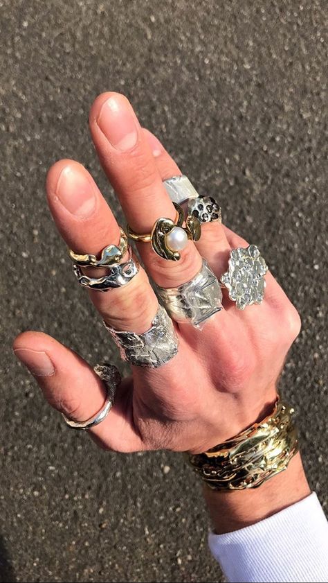 Masculine Hands With Rings, Masculine Hands, Hands With Rings, Rings Pack, Rings Cute, Open Rings, Dope Jewelry, Classy Jewelry, Dream Jewelry