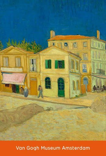 The Yellow House (The Street), 1888, Vincent van Gogh, Van Gogh Museum, Amsterdam (Vincent van Gogh Foundation) Vince Van Gogh, Van Gogh Museum Amsterdam, Rooms In A House, Green Shutters, The Postman, At The Restaurant, Van Gogh Museum, Yellow House, Yellow Houses