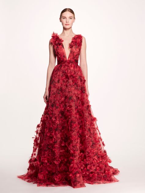 Couture Fall 2023 – Marchesa Organza Ball Gown, Marchesa Fashion, Marchesa Couture, High Low Gown, Skirt Draping, Bride Groom Dresses, Taffeta Skirt, Rose Skirt, Prom 2024