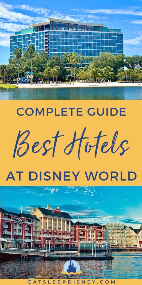 Complete Guide to the Best Disney World Hotels  With over 25 official Disney World hotels and countless other options nearby, it can be overwhelming to decide which one is right for you. That’s why we’ve compiled a list of the best Disney World hotels to help make your decision easier.  Disney World, Disney Tips, Disney Resorts, Disney Hotels Disneyworld Hotel, Hotel Hopping At Disney, Hotels Near Disney World, Disney World Hotel, Contemporary Resort Disney World, Coronado Springs Resort, Disney Universal Studios, Disney Cruise Vacation, Disney Desserts