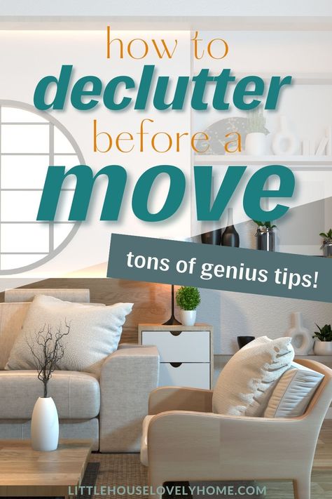 Moving to a new house can be stressful, but decluttering beforehand can make the process easier and more organized. These 10 practical tips will help you declutter before moving and streamline your packing process. Click to see more decluttering tips and follow us for even more moving and organization ideas. Declutter Before Moving, Moving House Packing, Moving To A New House, Downsizing Tips, Moving House Tips, Moving Hacks Packing, Moving Help, Declutter Home, Getting Ready To Move