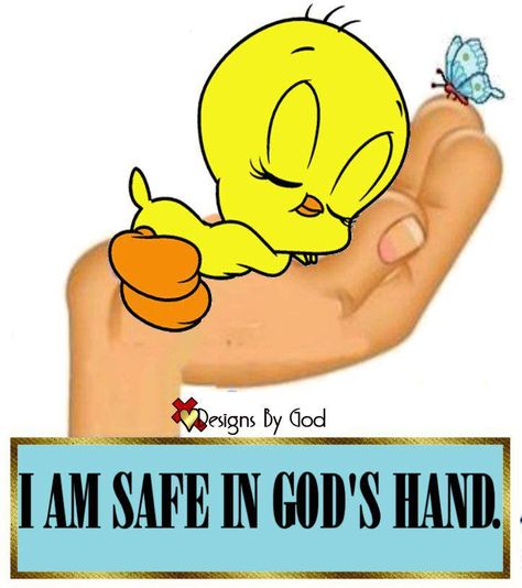 Gods Prayers, In Gods Hands, Gods Hands, Tweety Pie, Tweety Bird Quotes, Bird Quotes, Gods Hand, Quotes By Authors, Tweety Bird