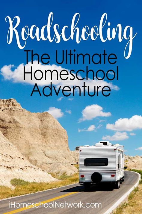 Homeschooling While Traveling, Homeschooling In An Rv, Rv Homeschooling Organization, Roadschooling Ideas, Rv Homeschooling, Travel Homeschool, Road Schooling, Homeschool Methods, Van Life Essentials